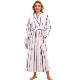 ADR Womens Robes Long Plush Robes for Women Bathrobe Plus Size Robe Striped Lavender XL Target at Target