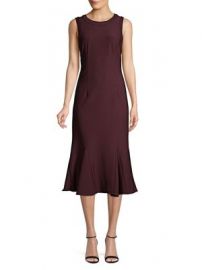 ADRIANNA PAPELL - OTTOMAN GODET FIT--FLARE DRESS at Lord & Taylor