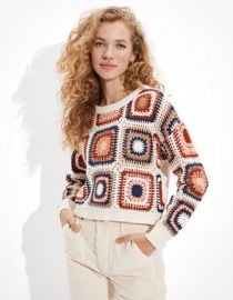 AE Crochet Sweater at American Eagle Outfitters