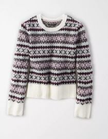 AE Studio Fairisle Crew Neck Sweater at American Eagle