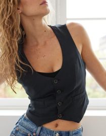 AE x The Ziegler Sisters Crop Vest at American Eagle