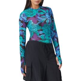 AFRM Kaylee Print Mesh Top at Nordstrom