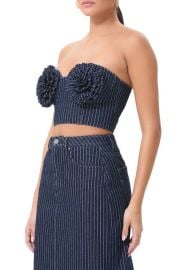 AFRM Kiki Stripe Crop Corset Top at Nordstrom