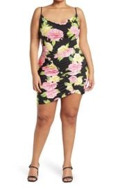 AFRM Palmetto Dress in Noir Bouquet at Nordstrom