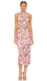 AFRM Poste Midi Dress in Summer Butterfly at Revolve