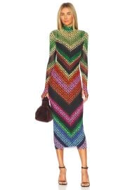 AFRM Shailene Dress in Geo Stripe at Revolve