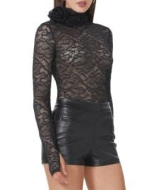 AFRM Zadie Lace Mock Neck Top Bloomingdales at Bloomingdales