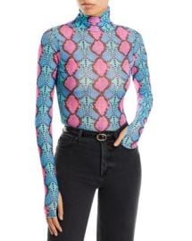 WornOnTV: Randi’s blue and red snake print mesh top on Call Me Kat ...