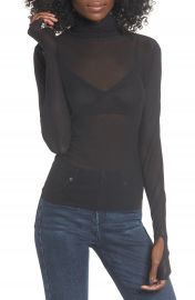 AFRM Zadie Semi Sheer Turtleneck at Nordstrom