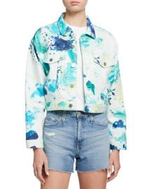 AG Jeans Mirah Cropped Trucker Jacket at Neiman Marcus