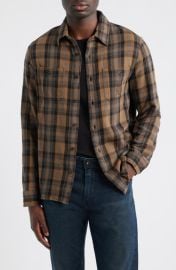 AG Mason Plaid Flannel Button-Up Shirt at Nordstrom