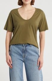AG Relaxed Fit U-Neck T-Shirt in Green Haven at Nordstrom Rack at Nordstrom Rack