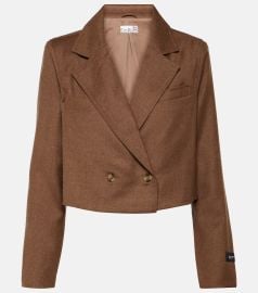 AG x EmRata Berlin Blazer in Umber at Mytheresa