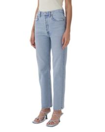 AGOLDE 90s Pinch Waist High Rise Straight Jeans in Focus Bloomingdales at Bloomingdales