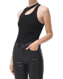 AGOLDE Athena Asymmetric Ribbed Tank Bloomingdales at Bloomingdales