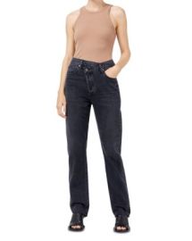 AGOLDE Criss Cross High Rise Straight Leg Jeans in Shambles Bloomingdales at Bloomingdales