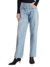 AGOLDE Mid-Rise Crisscross Upsized Jeans  SaksFifthAvenue at Saks Fifth Avenue