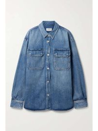 AGOLDE NET SUSTAIN Camryn oversized organic denim shirt NET-A-PORTER at Net a Porter