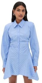 AKNVAS Deena Striped Button Down Dress Sky Blue Stripe M at Shopbop