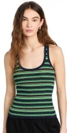 AL.CIris Top Navy/Green Multi S at Shopbop