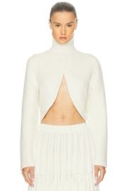 ALAA ALAA Cut-Out Sweater in Blanc Naturel FWRD at FWRD