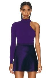 ALAA Asymetric Bodysuit in Ultraviolet FWRD at FWRD