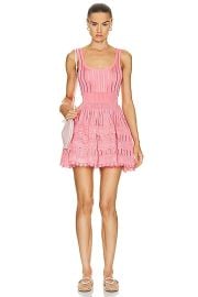 ALAA Crinoline Dress in Rose Vif FWRD at FWRD