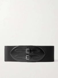 ALAA Leather-trimmed stretch-knit waist belt NET-A-PORTER at Net a Porter