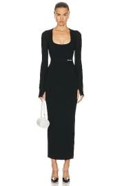 ALAA Long Sleeve Dress in Noir Alaia FWRD at FWRD