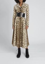 ALAIA Long Leopard-Print Corset Coat - at Bergdorf Goodman