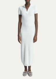 ALAIA Sheer Polo Midi Dress - at Bergdorf Goodman