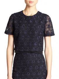 ALC - Thompson Lace Cropped Top at Saks Fifth Avenue