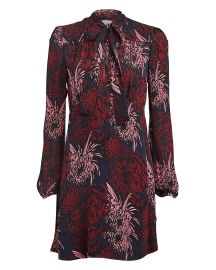 ALC  Emery Floral Silk Mini Dress at Intermix