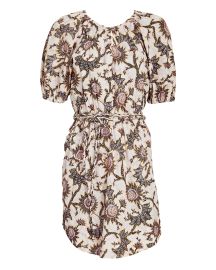 ALC Adelaide Floral Tie-Waist Mini Dress at Intermix