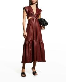 ALC Alexandria Vegan-Leather Dress at Neiman Marcus