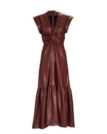 ALC Alexandria Vegan Leather Midi Dress at Intermix