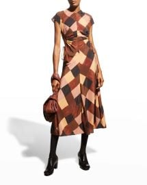 ALC Amira Silk Midi Dress at Neiman Marcus