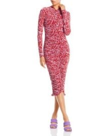 ALC Ansel Printed Ruched Dress Bloomingdales at Bloomingdales