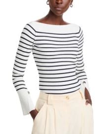 ALC Anya Striped Boat Neck Top Bloomingdales at Bloomingdales