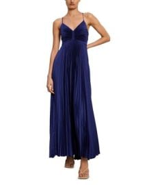 ALC Aries Pleated Open Back Dress Bloomingdales at Bloomingdales