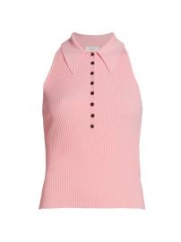 ALC Asher Sleeveless Knit Polo Top  SaksFifthAvenue at Saks Fifth Avenue