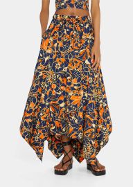 ALC Blanca Abstract Printed Handkerchief Maxi Skirt - at Bergdorf Goodman