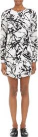 ALC Brushstroke-Print Layered Dress at Barneys