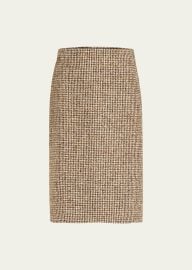 ALC Cara Straight Houndstooth Skirt - at Bergdorf Goodman