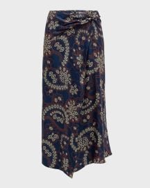 ALC Clara Printed Midi Wrap Skirt at Neiman Marcus