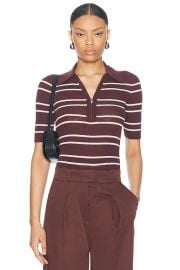 ALC Cooper Top in Carob White Wide Stripe FWRD at FWRD