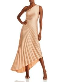 ALC Delfine Pleated Asymmetrical Dress Bloomingdales at Bloomingdales