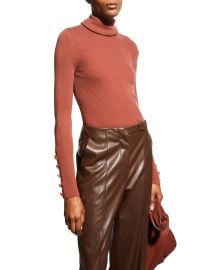 ALC Desi Turtleneck Rib Top at Neiman Marcus