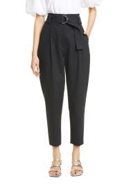 ALC Diego High Waist Crop Cotton Blend Pants at Nordstrom