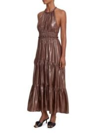 ALC Elara Metallic Halter Dress on SALE at Saks Off 5th